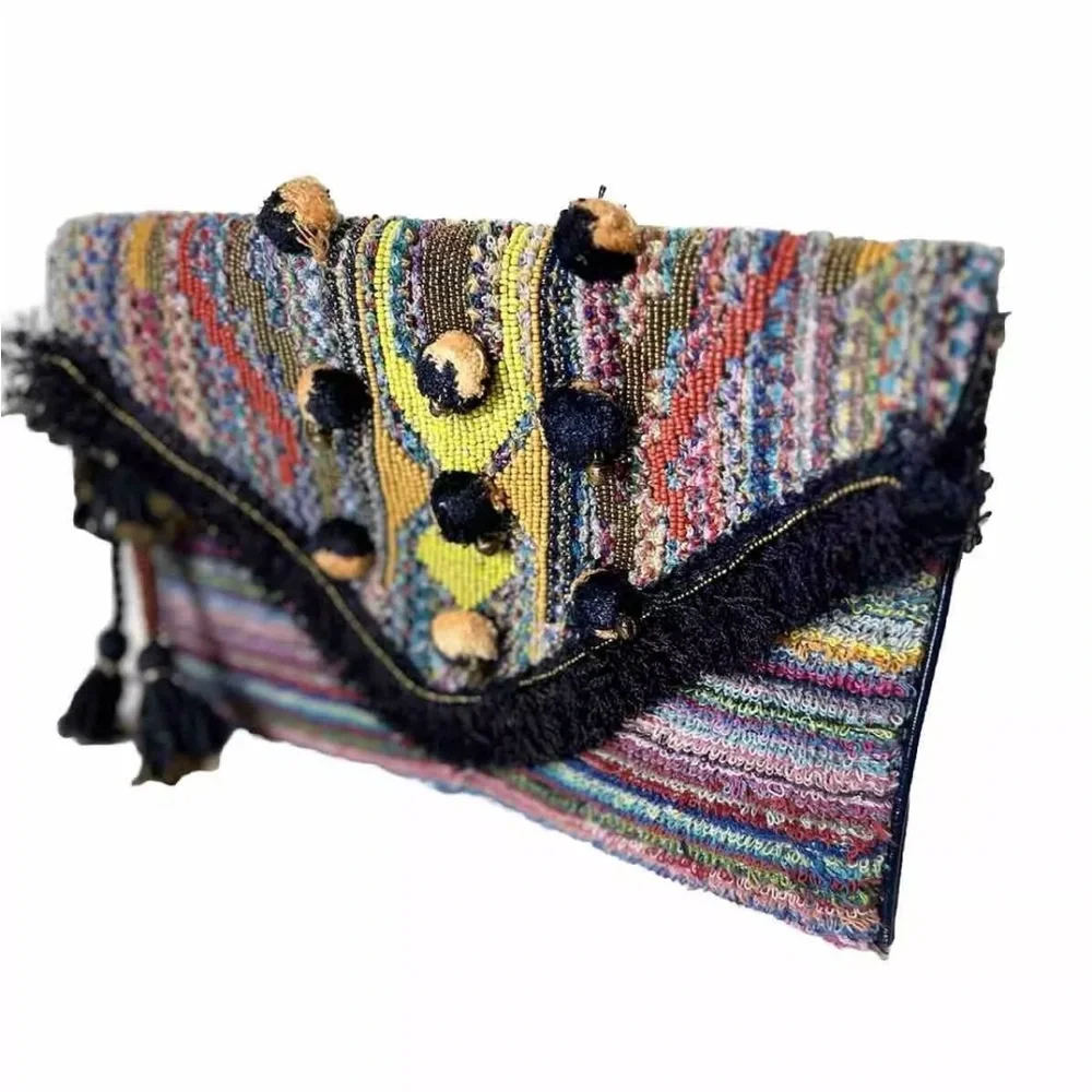 Steve Madden Pennie Boho Clutch with Fringe - Picture 2 of 11